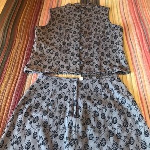 Top and skirt sets